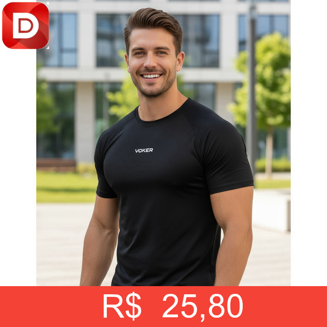 Foto do produto Camisetas Raglan Proteção UV Térmica Dry Fit Voker