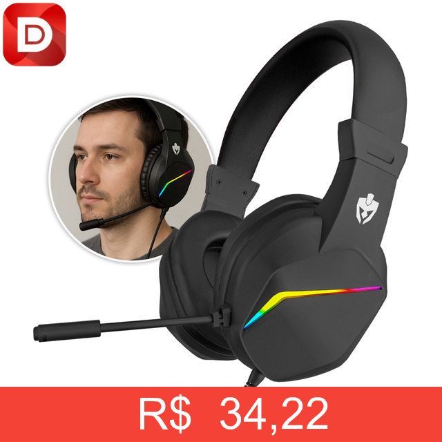 Foto do produto Fone Headset Gamer Usb Led Cleandac Eg310