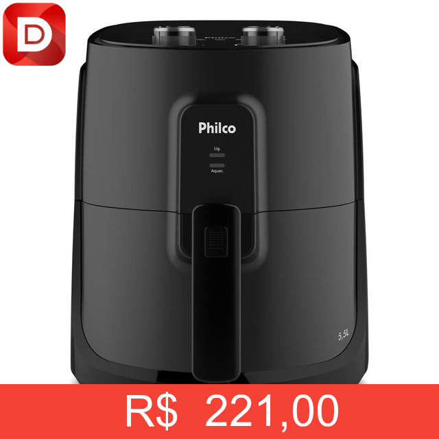 Foto do produto Air Fryer Philco 5,5L