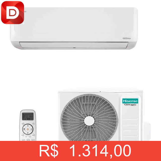 Foto do produto Ar Condicionado Split Hi Wall Hisense Connect Inverter 12.000 Btus Frio R-32