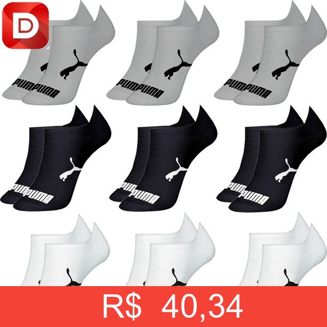 Foto do produto Kit com 9 Pares Meias Puma