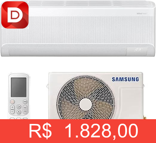 Foto do produto Ar Condicionado Split Hi Wall Samsung WindFree AI Inverter 12.000 Btus Frio