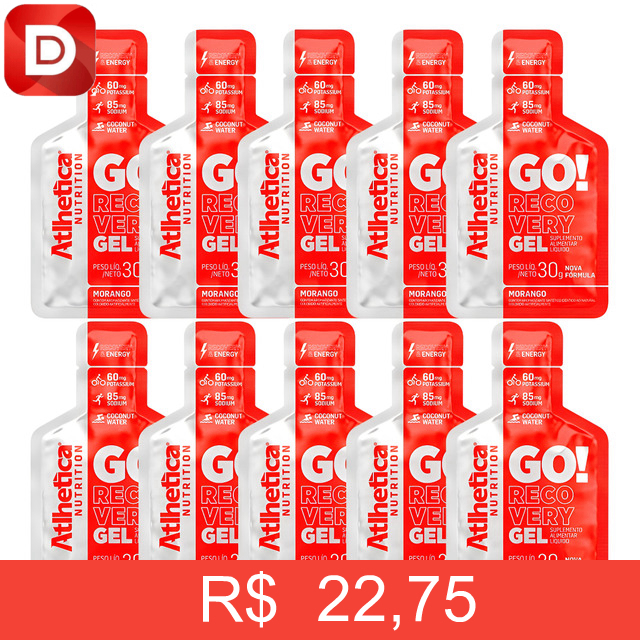 Foto do produto Energy Now Gel Atlhetica Nutrition