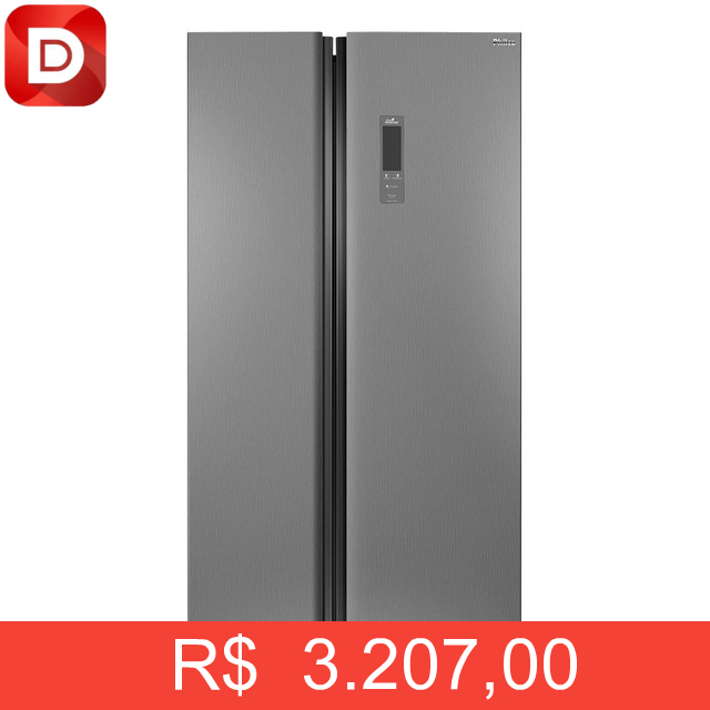 Foto do produto Philco Geladeira Inverter Frost Free Inox Com Freezer