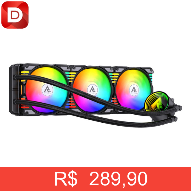 Foto do produto Water Cooler Ryvel Lumin Wave 360