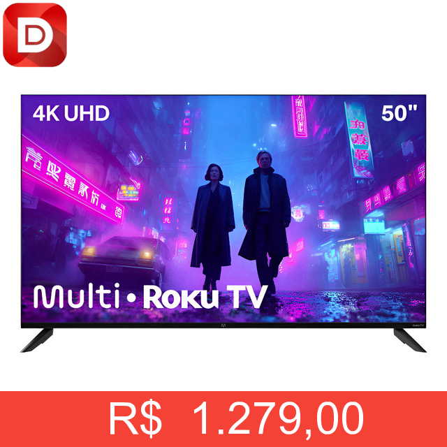 Foto do produto Smart Tv Dled 50 4k Multi Roku