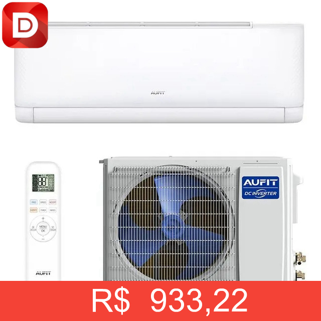 Foto do produto Ar Condicionado Split Hi Wall Inverter Aufit 12k Frio