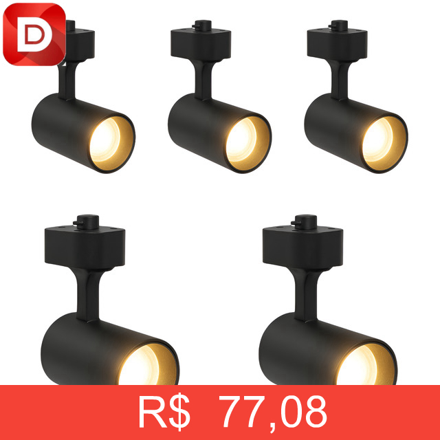 Foto do produto Kit 5 Refletores Led 7w