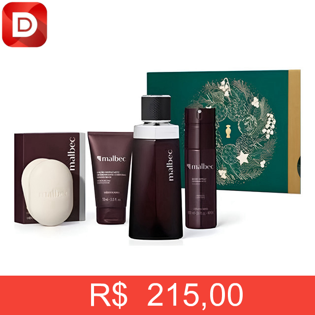 Foto do produto Kit Presente Boticário Malbec