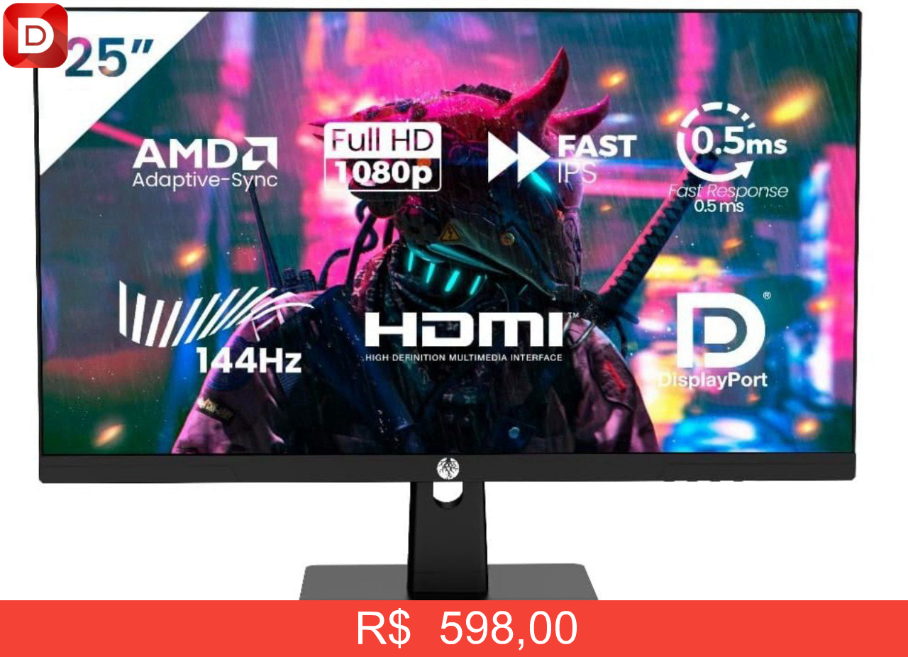 Foto do produto Monitor Gamer Haiz 25''