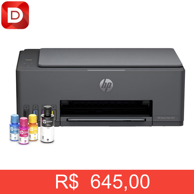 Foto do produto Impressora Multifuncional HP Smart Tank 581