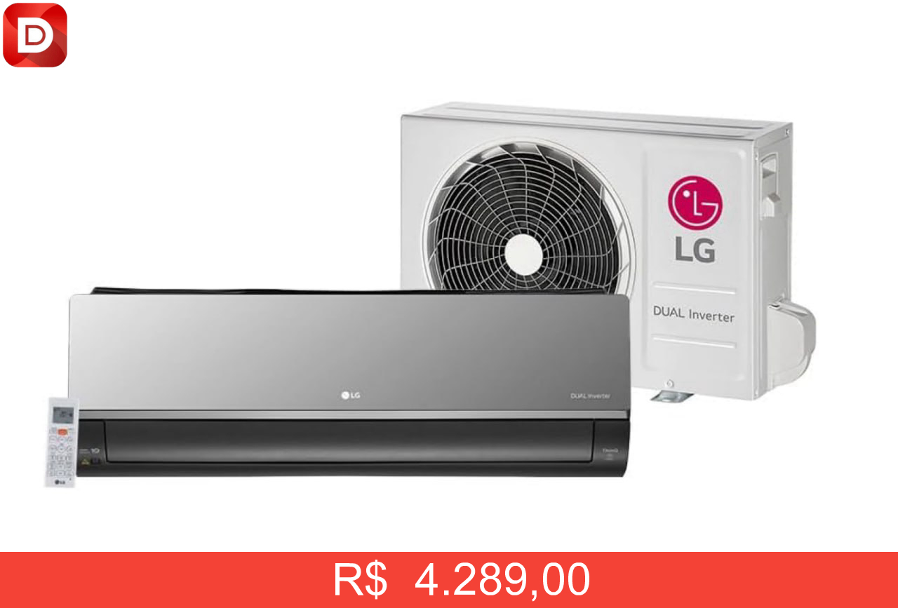 Foto do produto Ar Condicionado Split Hi Wall Inverter LG Artcool 24000 BTU/h Frio