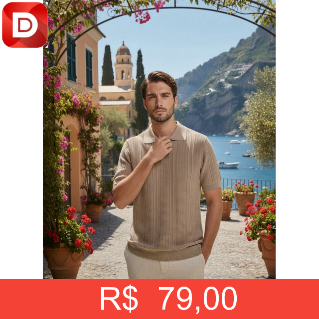 Foto do produto Camisa Polo Tricô Texturizada