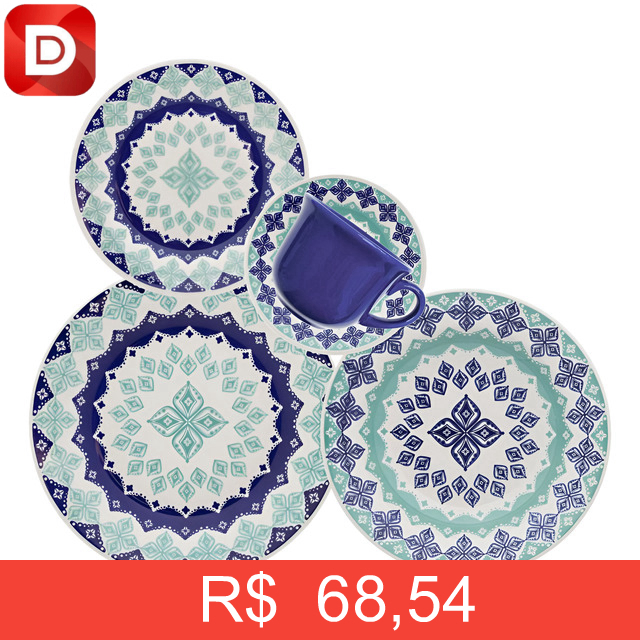 Foto do produto Aparelho de Jantar Oxford Cerâmica Lola