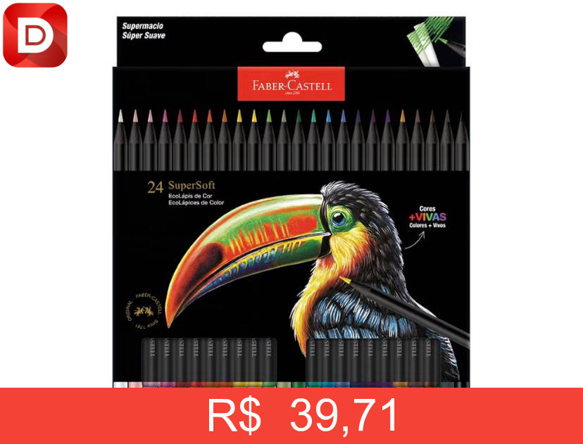 Foto do produto Lápis De Cor Faber-Castell Ecolápis Supersoft