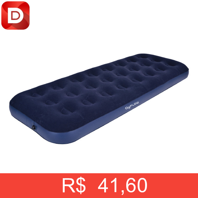 Foto do produto Colchão Inflável Solteiro Multiuso Aveludado