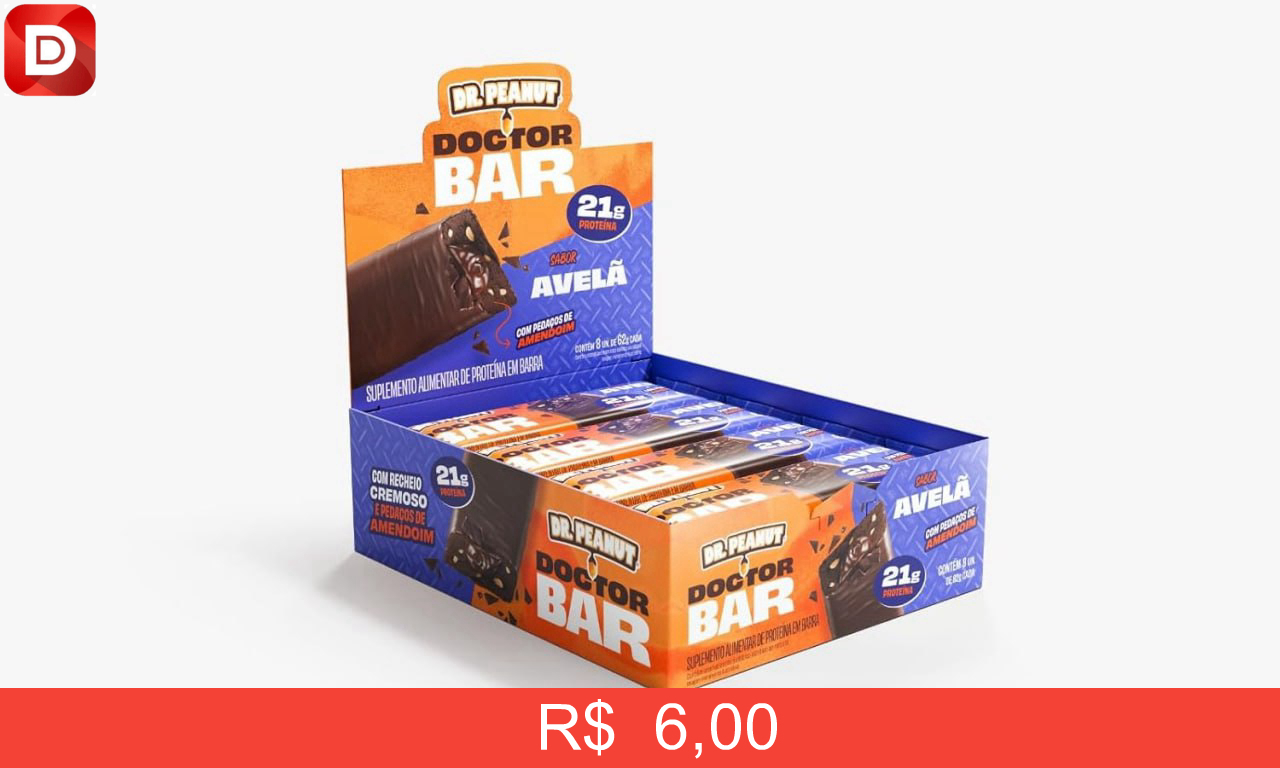 Foto do produto Doctor Peanut Display Barra de Proteína Doctor Bar