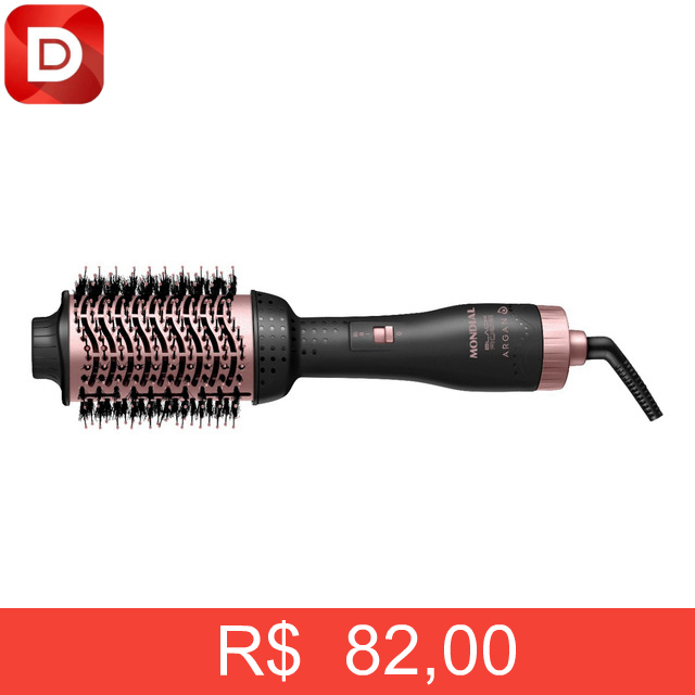 Foto do produto Escova Secadora Mondial Black Rose Argan