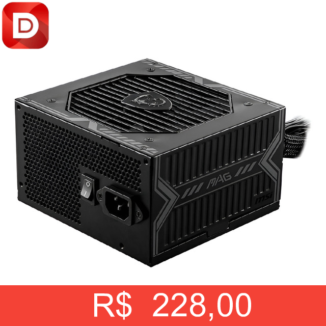 Foto do produto Fonte MSI MAG A650BN