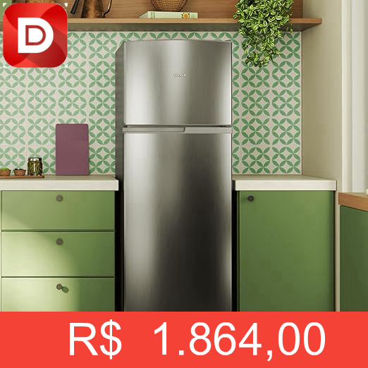 Foto do produto Geladeira Frost Free Duplex 333 Litros Inox Consul