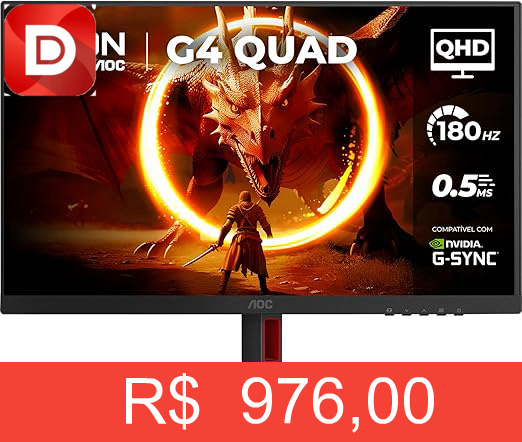 Foto do produto Monitor Gamer AOC AGON QUAD 27