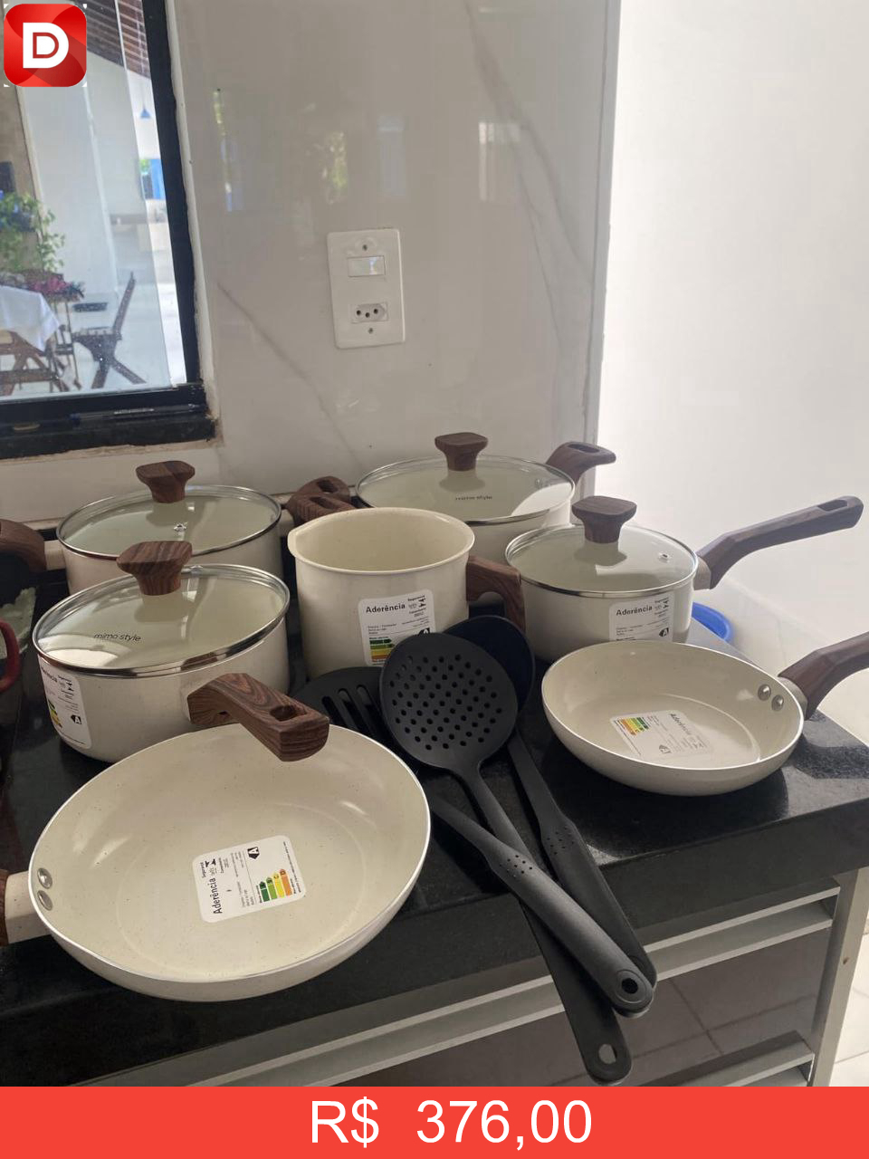 Foto do produto Jogo de Panelas Mimo Style Cerâmica