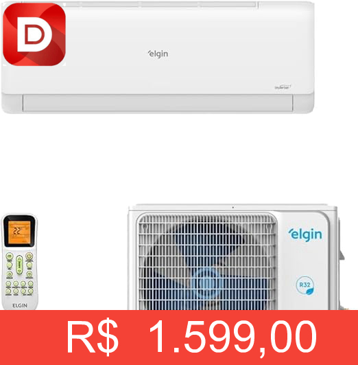 Foto do produto Ar-Condicionado Split HW Elgin Eco Inverter II Wi-Fi