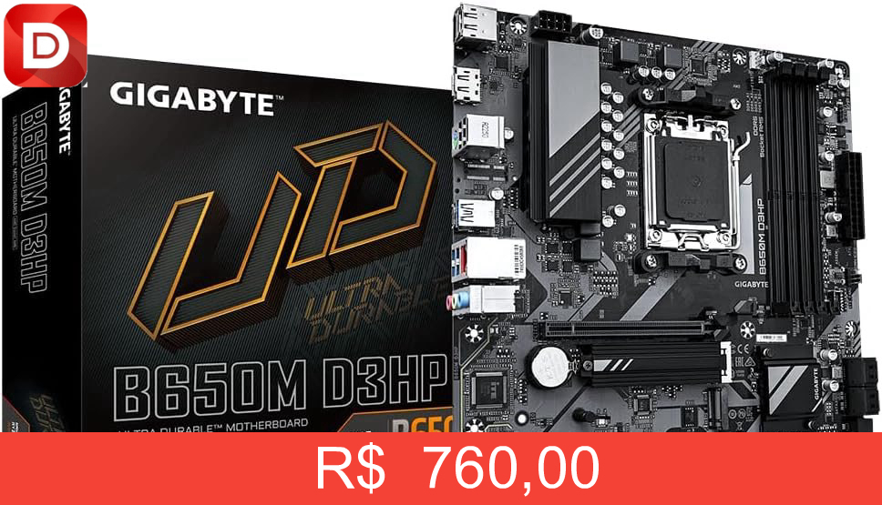 Foto do produto Placa Mãe Gigabyte B650M D3HP
