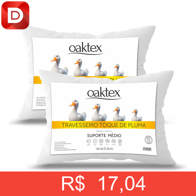 Foto do produto Kit 2 Travesseiros