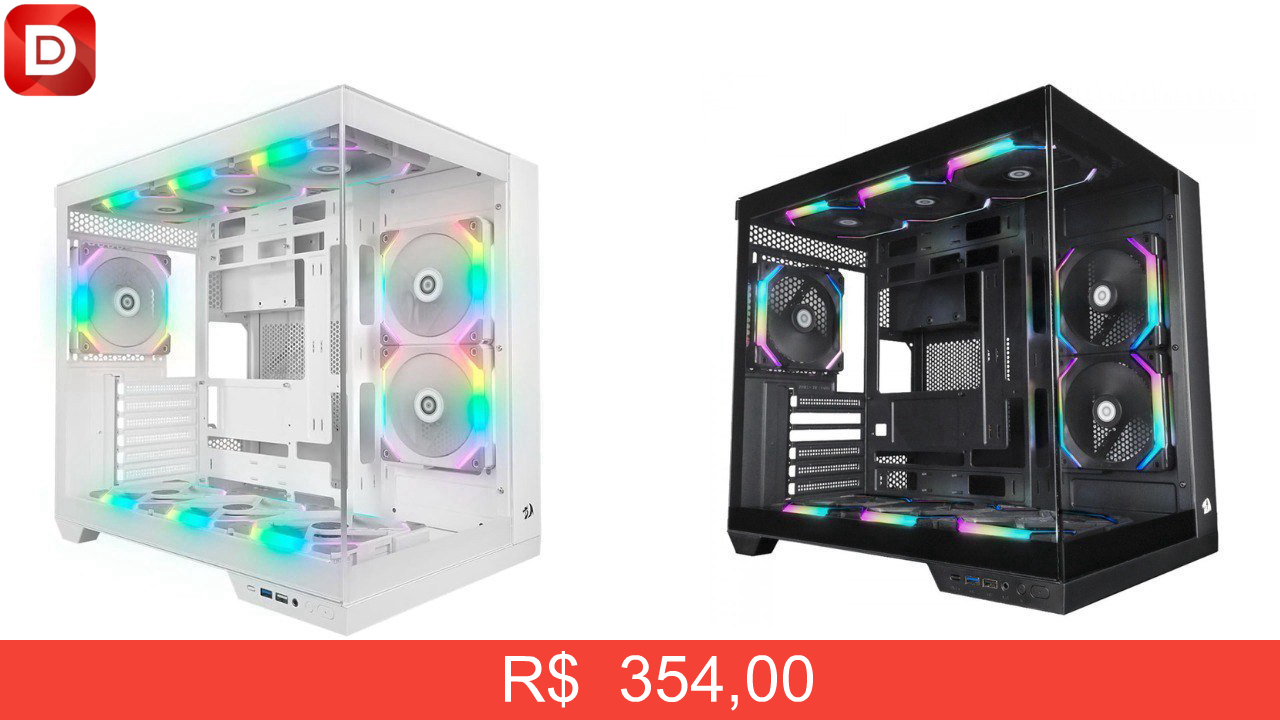 Foto do produto Gabinete Gamer Redragon Wideload Pro