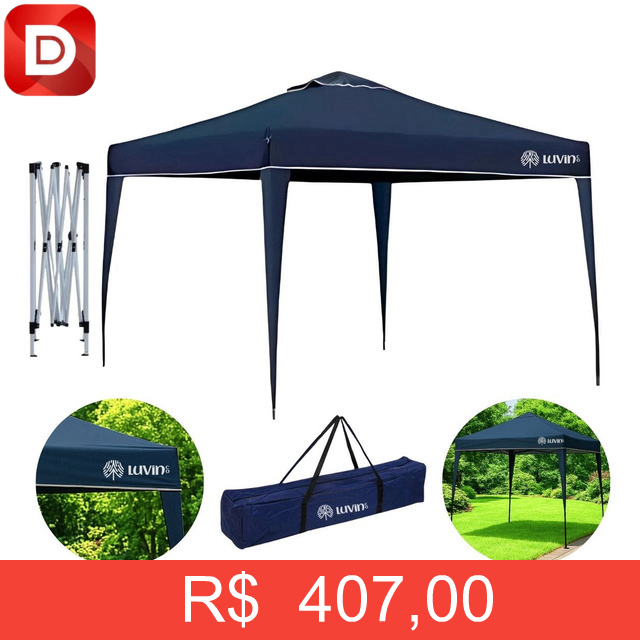 Foto do produto Tenda Gazebo Sanfonado Articulada Dobrável