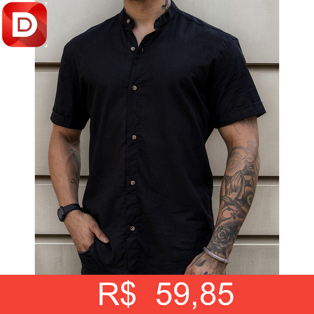 Foto do produto Camisa Manga Curta Gola Padre