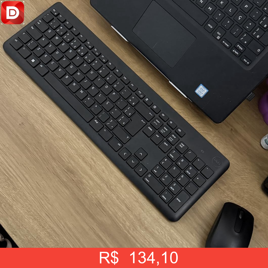 Foto do produto Teclado e Mouse sem fio Dell - KM3322W