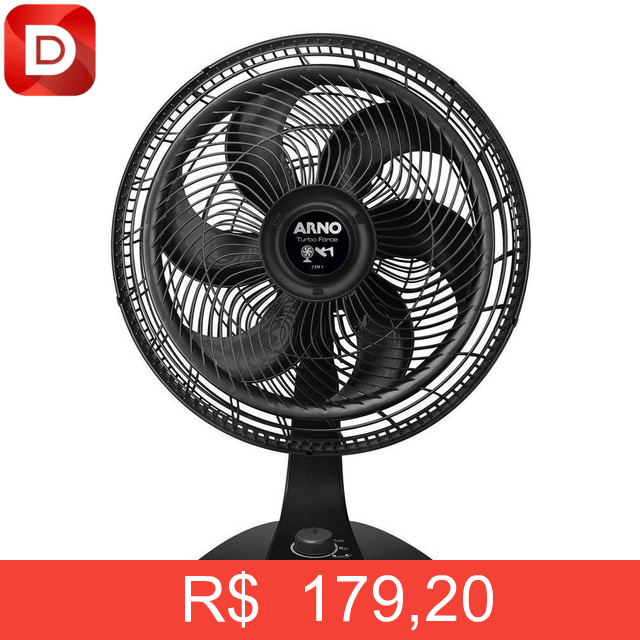 Foto do produto Ventilador Arno Turbo Force 2 em 1