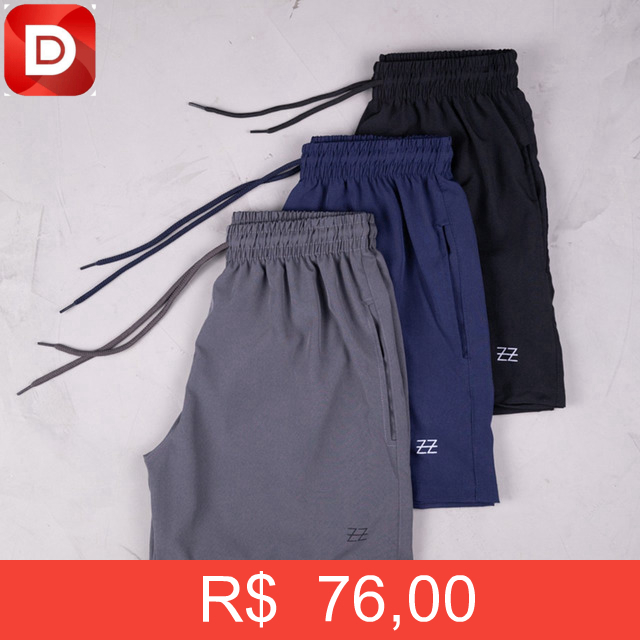 Foto do produto Kit com 3 Bermudas Luzzoo