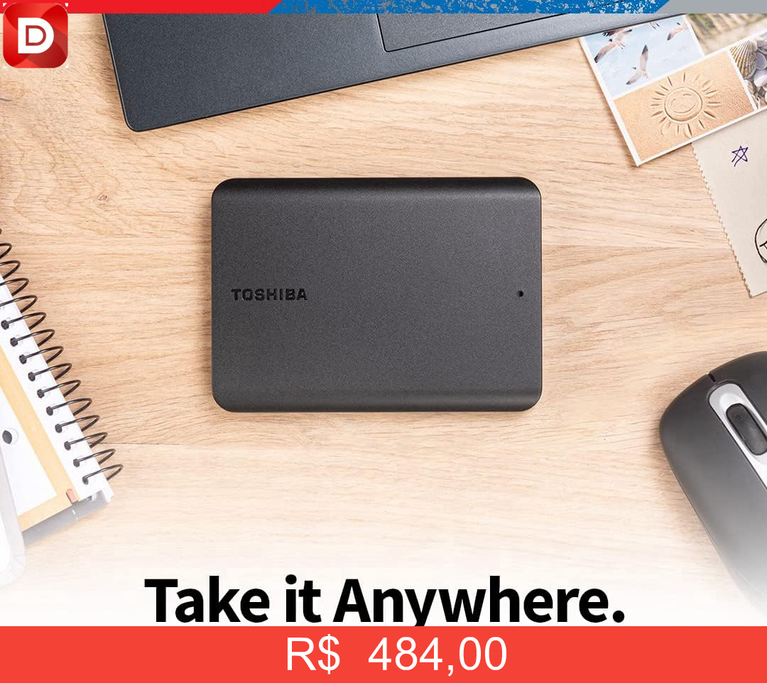 Foto do produto HD Externo Toshiba Canvio Basics