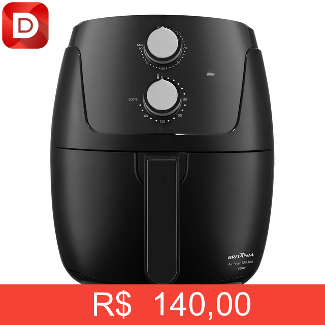 Foto do produto Fritadeira Elétrica Air Fryer Britânia Silverstone
