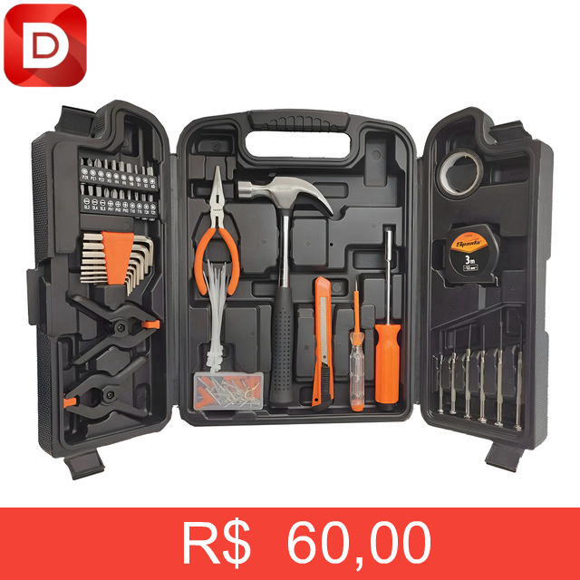 Foto do produto Kit Jogo De Ferramentas Completa