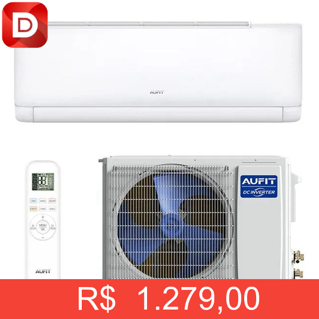 Foto do produto Ar Condicionado Split Hi Wall Inverter Aufit 12k Frio