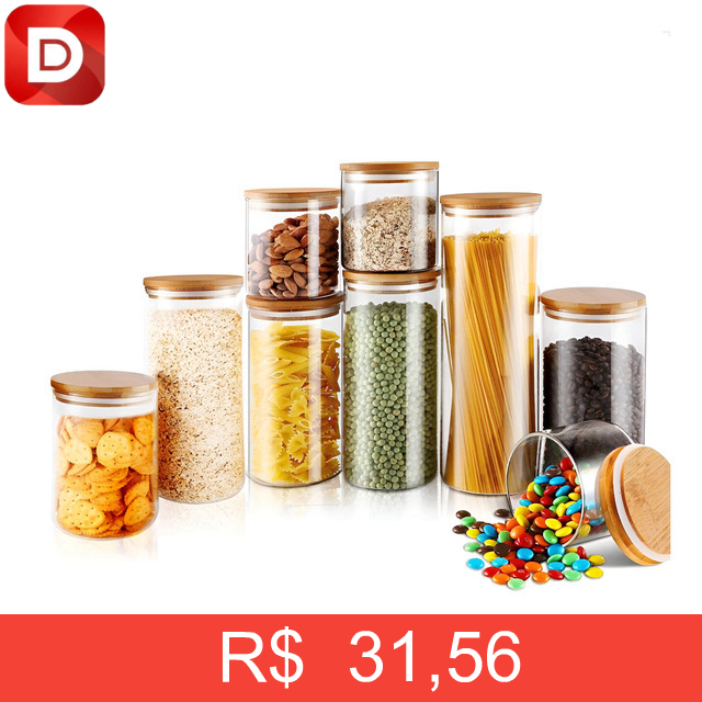 Foto do produto Potes de Vidro Herméticos