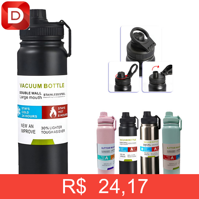 Foto do produto Garrafa Térmica Squeeze Inox