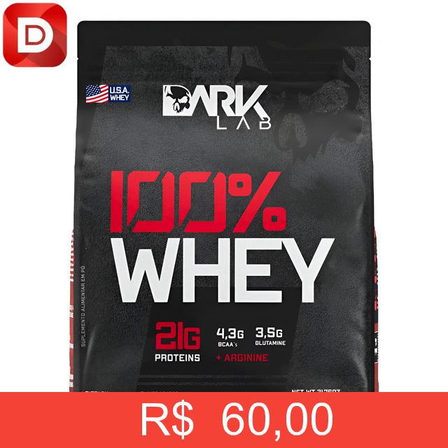 Foto do produto Whey Protein Concentrado 100% 900g Refil Dark Lab