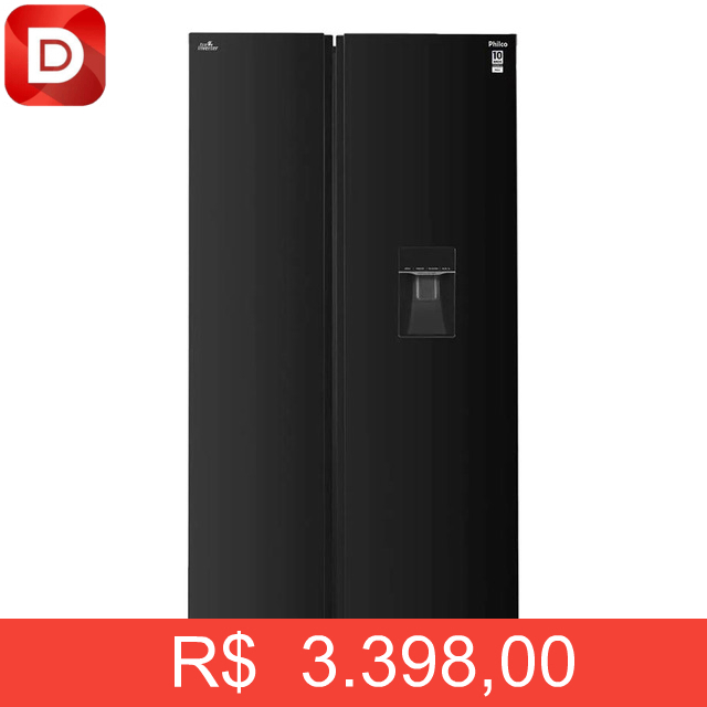 Foto do produto Geladeira Philco 434L Frost Free Inverter Side by Side
