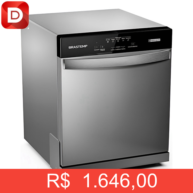 Foto do produto Lava Louças 8 Serviços Brastemp