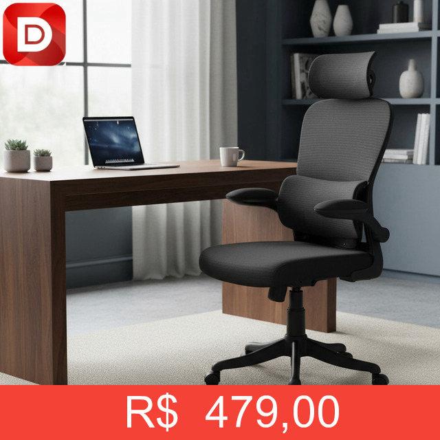 Foto do produto Cadeira Escritório Ergonômica Genebra B500 Luvinco
