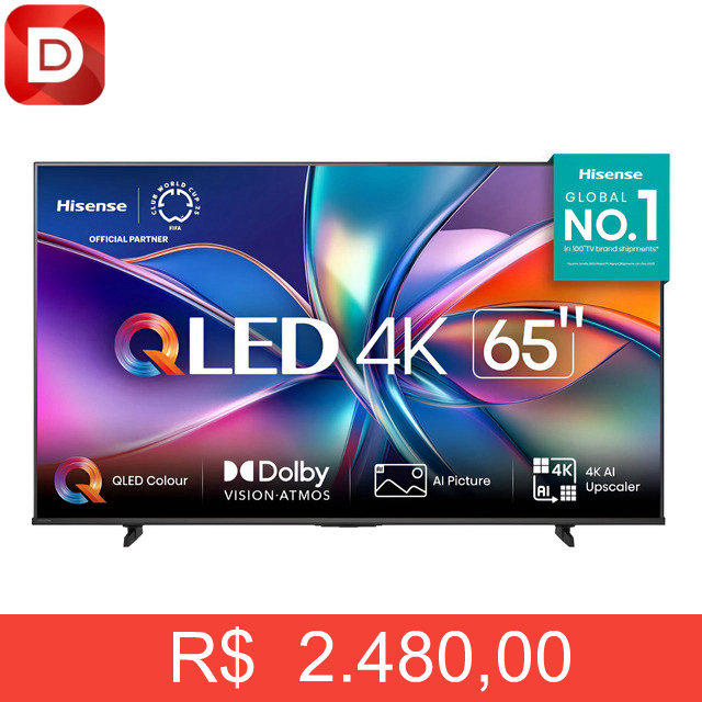 Foto do produto Smart TV Hisense 65