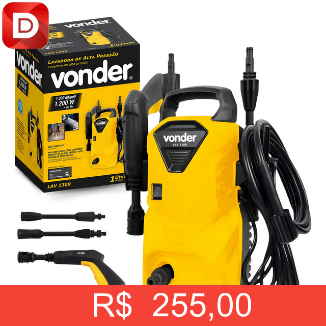 Foto do produto Lavadora de Alta Pressão Vonder Leve Lav 1300