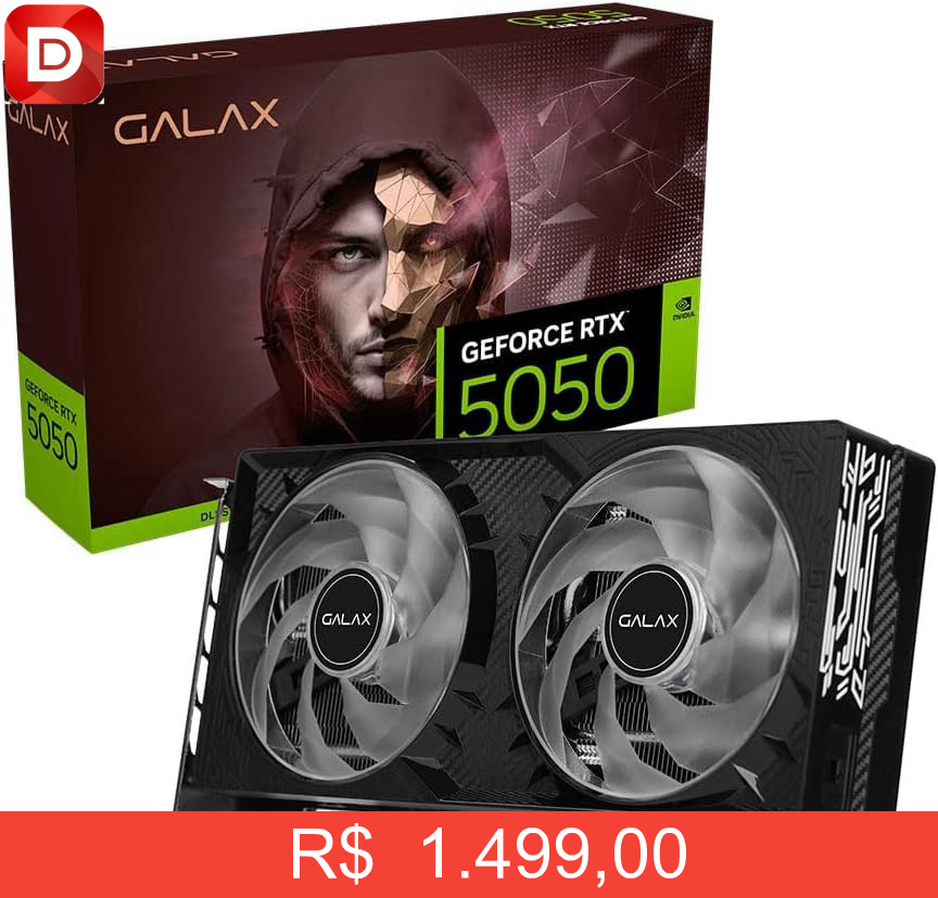 Foto do produto Galax GeForce RTX 5050 1-Click OC