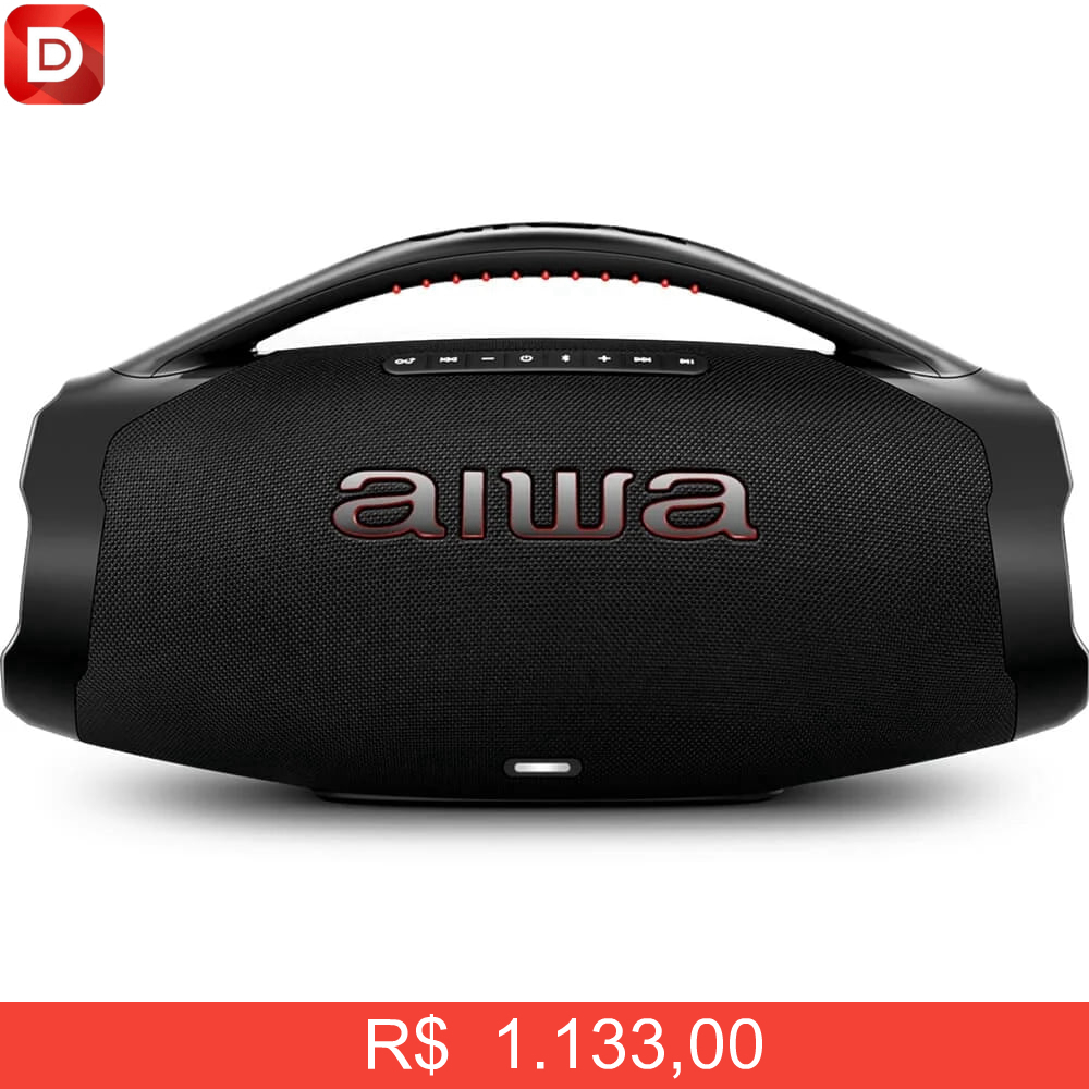 Foto do produto Caixa de Som Boombox Plus AIWA BBS-01-B