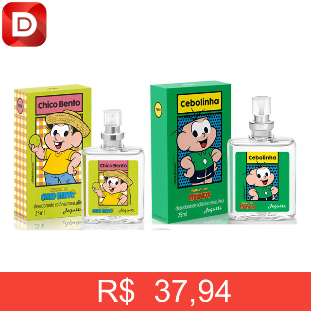 Foto do produto Kit Colônia Chico Bento e Cebolinha